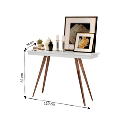 Aparador Moderno Sala e Cozinha Decotativo Premium Classic Luxo Pés em Madeira Design Cor Branco - 3