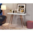 Ver imagem 1 de Aparador Moderno Sala e Cozinha Decotativo Premium Classic Luxo Pés em Madeira Design Cor Branco