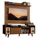 Ver imagem 3 de Rack Madesa Cancun com Pés e Painel para Tv até 65 Polegadas - Rustic