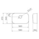 Ver imagem 2 de Cuba Docol Invicta 56x34 01705804 Inox Polido