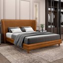 Ver imagem 2 de Cabeceira Cama Box King 195cm Nilo P05 Couríssimo Whisky - Lyam Decor