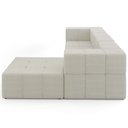 Ver imagem 7 de Sofá 3 Lugares para Sala Living Modular com Puff 264cm Lancaster F04 Linho Cru - Lyam Decor