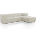 Ver imagem 1 de Sofá 3 Lugares para Sala Living Modular com Puff 264cm Lancaster F04 Linho Cru - Lyam Decor