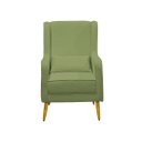 Ver imagem 2 de Poltrona de Amamentação Pé Palito Eduarda com Puff Boucle Verde - Lg Decor Baby