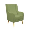 Ver imagem 3 de Poltrona de Amamentação Pé Palito Eduarda com Puff Boucle Verde - Lg Decor Baby