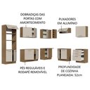 Ver imagem 5 de Armário de Cozinha Completa de Canto 479cm Rustic/crema Agata Madesa 01