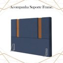 Ver imagem 5 de Cabeceira Casal 138 cm Veron Veludo Azul Soon