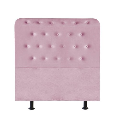 Cabeceira para Cama Box Solteiro 90 Cm Brenda:rosa Bebe