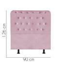 Ver imagem 2 de Cabeceira para Cama Box Solteiro 90 Cm Brenda:rosa Bebe