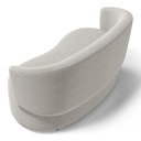 Ver imagem 4 de Poltrona Namoradeira Aisha 02 Lugares Orgânica Bouclê Bege - Desk Design