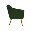Ver imagem 3 de Poltrona Decorativa Agatha Suede Verde Pés Madeira Mz Decor