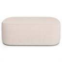 Ver imagem 5 de Kit 02 Puffs Decorativos Orgânico para Living Quarto 100cm Doha W01 Linho Cru - Lyam Decor