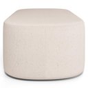 Ver imagem 2 de Kit 02 Puffs Decorativos Orgânico para Living Quarto 100cm Doha W01 Linho Cru - Lyam Decor