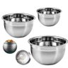 Jogo Tigelas Mixing Bowl Aço Inox Multiuso 18-22-26 Cm 3 Pçs - 1