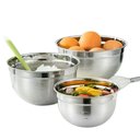 Ver imagem 2 de Jogo Tigelas Mixing Bowl Aço Inox Multiuso 18-22-26 Cm 3 Pçs