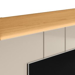 Painel para Tv até 75 Polegadas Zurique Linea Brasil Tauari/off White Brilho - 5