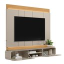 Ver imagem 3 de Painel para Tv até 75 Polegadas Zurique Linea Brasil Tauari/off White Brilho