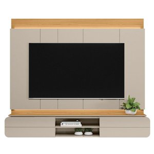 Painel para Tv até 75 Polegadas Zurique Linea Brasil Tauari/off White Brilho