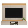 Painel para Tv até 75 Polegadas Zurique Linea Brasil Tauari/off White Brilho - 1