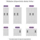Ver imagem 7 de Quarto de Bebê Completo com Berço Americano 3 em 1 Colchão Doçura Multimóveis Mp4670 Branco
