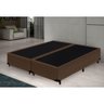 Cama Box Blindado Casal Bipartido Xerife Móveis Suede Marrom 40x138x188 - 2