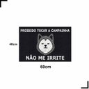 Ver imagem 2 de Tapete Capacho Proibido Tocar a Campainha 60x40 Cachorro Pet