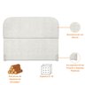 Cabeceira Cama King 195 Cm Estofada Revestida em Bouclé Orgânica - 2