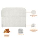Ver imagem 2 de Cabeceira Cama King 195 Cm Estofada Revestida em Bouclé Orgânica