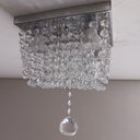 Ver imagem 4 de Lustre Teto Sofisticado Cristal Acrílico Base Inox:30cm/bivolt