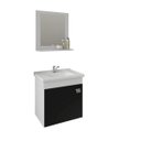 Ver imagem 2 de Gabinete Banheiro Com Cuba E Espelheira 1 Porta 1 Prateleira Iris