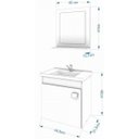 Ver imagem 5 de Gabinete Banheiro com Cuba e Espelheira 1 Porta 1 Prateleira Iris Preto