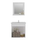 Ver imagem 7 de Gabinete para Banheiro com Cuba e Espelheira 1 Porta 1 Prateleira Íris Mgm Móveis