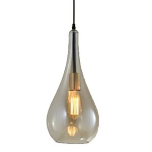 Pendente Lacrima Conhaque Vidro E27