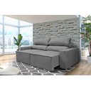 Ver imagem 1 de Sofá Reclinável Retrátil Clean 1,80m:cinza Grafite