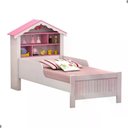 Ver imagem 3 de Cama Infantil Cama Casa Rosa Menina com Nichos MDF-MDP Rosa Solteiro Casah