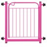 Portão Portãozinho 69cm Pet Portátil Dobrável Rosa - 1