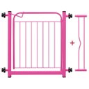 Ver imagem 3 de Portão Portãozinho 69cm Pet Portátil Dobrável Rosa