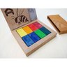 Porta-giz de Cera de Abelha, de Madeira, com 1 Caixa de 8 Blocos Coloridos e Mais 1 de 8 Bastões, da - 6