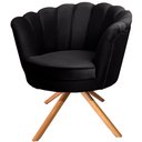 Ver imagem 2 de Kit Duas Poltronas Pétalas Giratórias Ferro e Madeira Preto