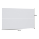 Ver imagem 3 de Cabeceira Cama Casal Queen 167cm Modulado Alpes - Luciane Móveis Branco