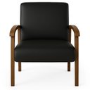 Ver imagem 5 de Poltrona para Sala Tecido Courino Braços Madeira Maciça Mia