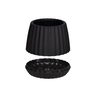 Vaso Cachepot Wave 15cm Antidengue Decoração Preto - 4