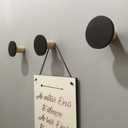 4 Quadros Decorativos Cantinho Café e 3 Ganchos de Parede:preto - 4