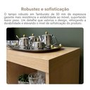 Ver mais imagens de Armário para Escritório Tamburato 2 Portas 4 Prateleiras Carvalho/branco - Artany Móveis