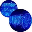 Ver imagem 2 de Cascata Pisca 320 Leds Azul Natal Fio Branco de 3x2m e 220v