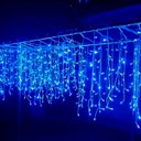 Ver imagem 3 de Cascata Pisca 320 Leds Azul Natal Fio Branco de 3x2m e 220v