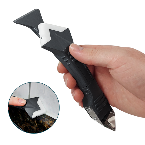 Espátula Aplicar silicone Rejunte ferramenta calafetar Remover Raspador pedreiro