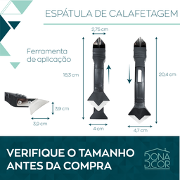 Espátula Aplicar silicone Rejunte ferramenta calafetar Remover Raspador pedreiro - 4