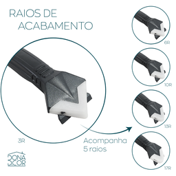 Espátula Aplicar silicone Rejunte ferramenta calafetar Remover Raspador pedreiro - 3