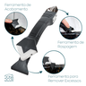 Espátula Aplicar silicone Rejunte ferramenta calafetar Remover Raspador pedreiro - 2